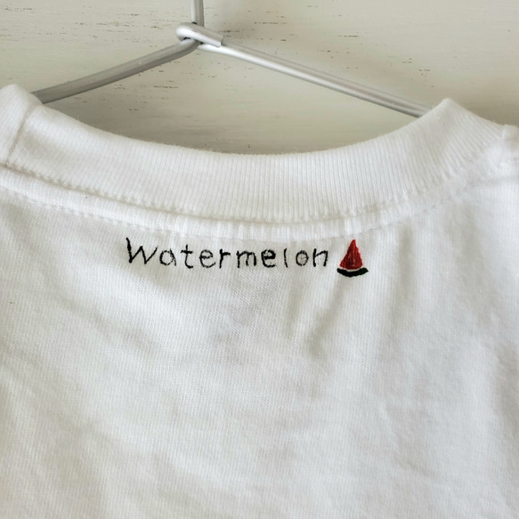「スイカ -water melon-」キッズペイントTシャツ 5枚目の画像