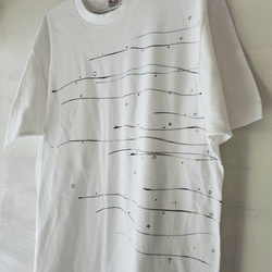「夕凪 -calm sea-」ペイントTシャツ 2枚目の画像