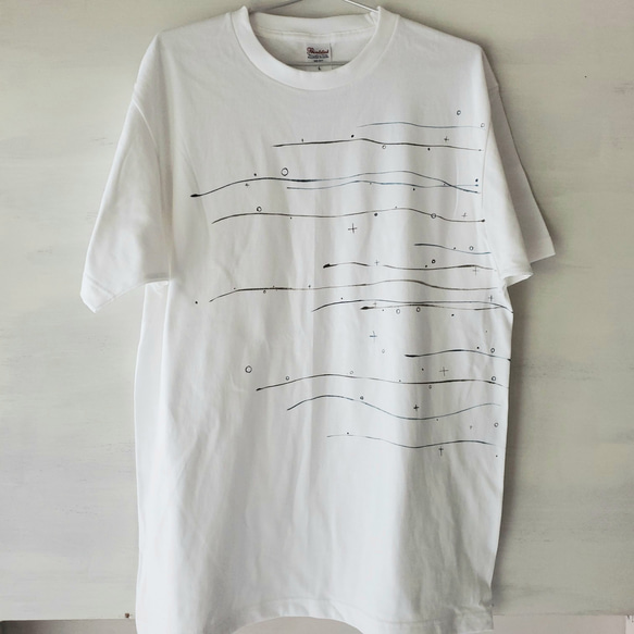 「夕凪 -calm sea-」ペイントTシャツ 3枚目の画像
