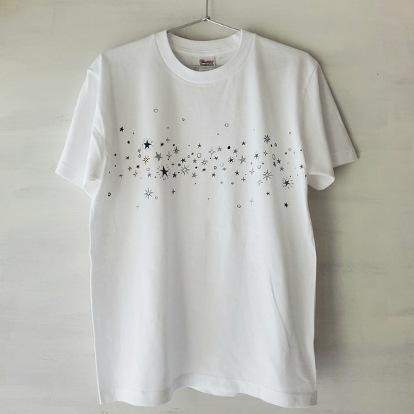 「キラキラ -sparkling star-」ペイントTシャツ 2枚目の画像
