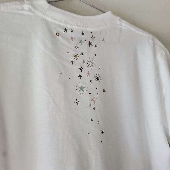 「キラキラ -sparkling star-」ペイントTシャツ 6枚目の画像
