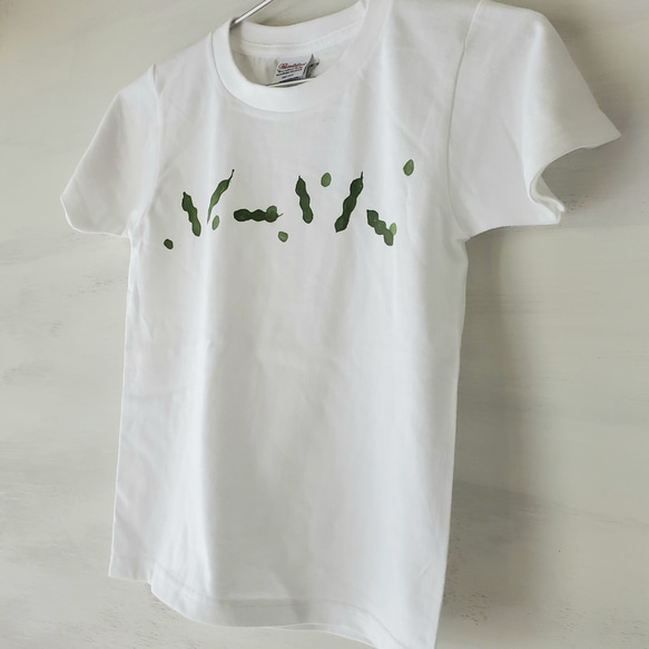 「えだまめ」ペイントTシャツ 2枚目の画像