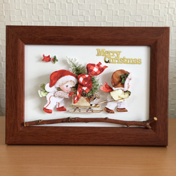 タイルデコパージュのクリスマス その他インテリア雑貨 さぁちゃん