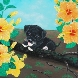 油絵 絵画【黒うさぎ】 油絵 油彩 油彩画 絵 絵画【お月見うさぎ】 | HIROSHI1990