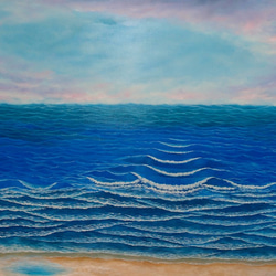 油絵 絵画 【エメラルドグリーンの海】 油絵 油彩 油彩画 絵画 絵【エメラルドグリーンの海】 | HIROSHI1990