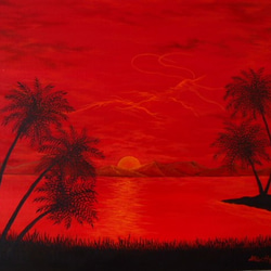 【一点物】『　緑の清涼　』油絵 F4号　油彩　油画　絵画　インテリアアート 一点物】『 緑の清涼 』油絵 F4号 油彩 油画 絵画 インテリアアート
