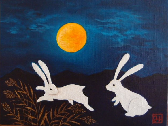 【うさぎの王様】【豪華額縁付き】油絵 うさぎの王様】【豪華額縁付き】油絵 うさぎの王様】【豪華額縁