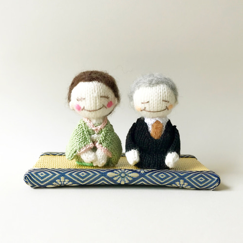 敬老の日に♡おじいちゃんおばあちゃんドールあみぐるみ あみぐるみ