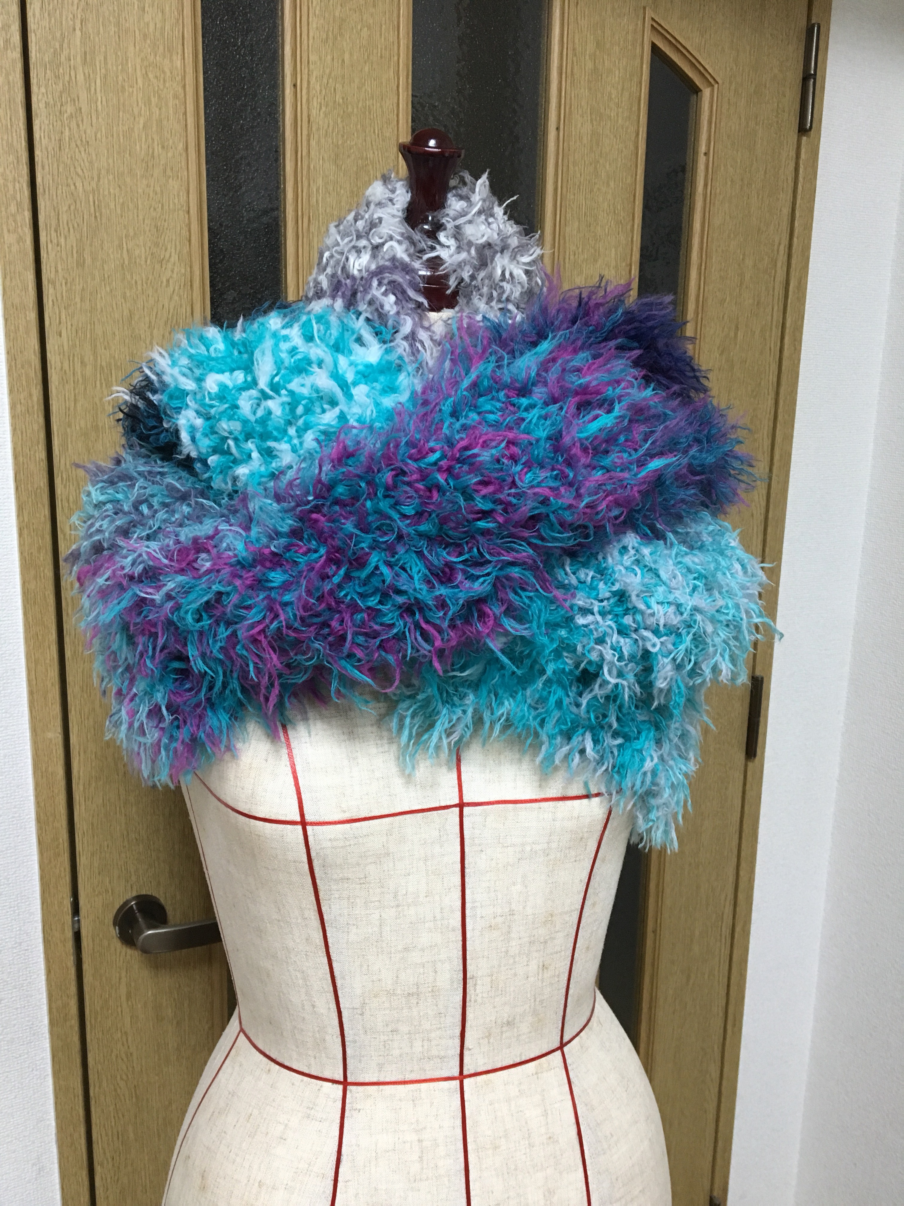 冬支度 もふもふストール ラッセンのパレット