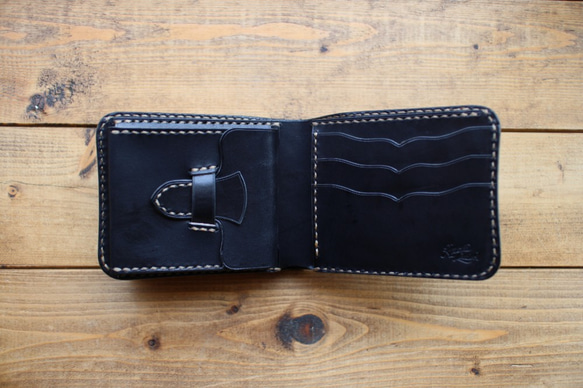 "Westerner" Short Wallet ショートウォレット Black 2枚目の画像