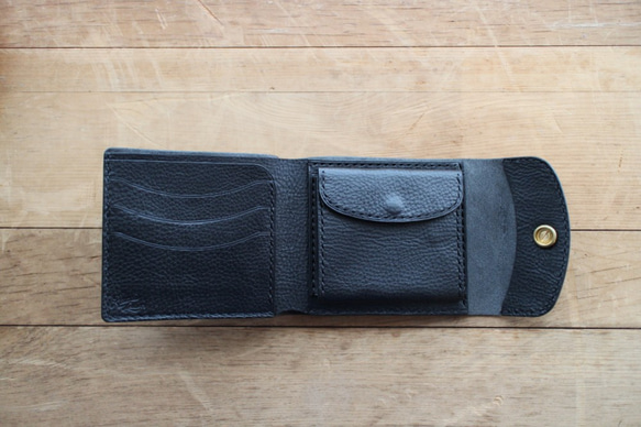 "Heritage" Short Wallet ショートウォレット Black 2枚目の画像