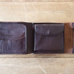 "Heritage" Short Wallet ショートウォレット Brown 2枚目の画像