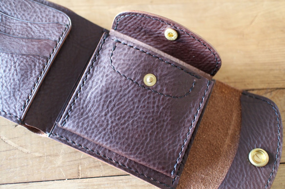 "Heritage" Short Wallet ショートウォレット Brown 3枚目の画像