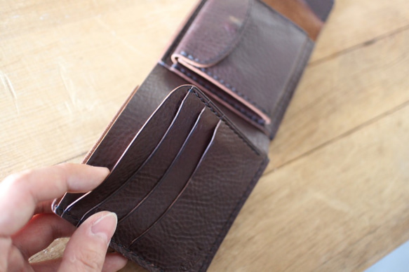 "Heritage" Short Wallet ショートウォレット Brown 5枚目の画像