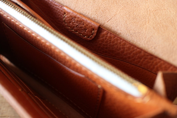 "Heritage" Flap Long Wallet フラップロングウォレット Camel 5枚目の画像