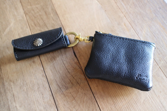 "Heritage" Coin Purse コインケース  Black 6枚目の画像