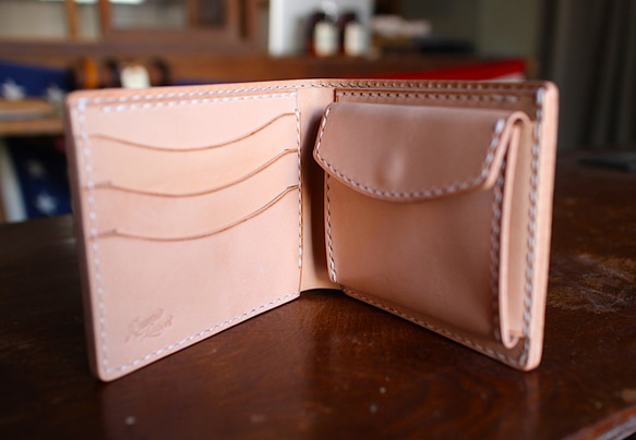 Billfold Wallet 〜Cordovan〜 BLACK コードバン二つ折り財布 2枚目の画像