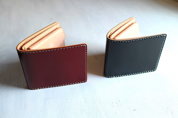 Billfold Wallet 〜Cordovan〜 BLACK コードバン二つ折り財布 7枚目の画像