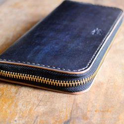 "INDIGO" Round Zip Long Wallet ラウンドファスナーロングウォレット 6枚目の画像