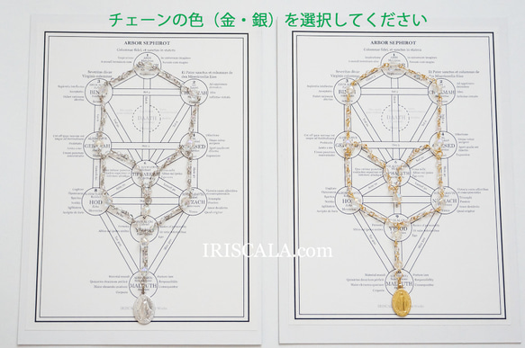 白魔術師のロザリオ・チャプレット「光のはしご」☆生命の樹モチーフ☆バッグチャーム 5枚目の画像