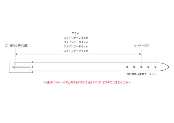 残り一点５０％SALE!! 型押しカーフレザーのコンビベルト　ネイビー／ホワイト 6枚目の画像