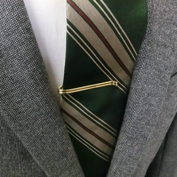 手工黃銅領帶夾禮品/贈品，一一 第6張的照片