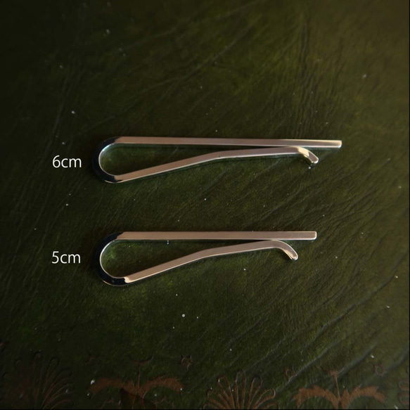 タイピン 細くてシャープ　シルバー９２５製のネクタイピン シンプル　タイバー　プレゼント／ギフト 3枚目の画像
