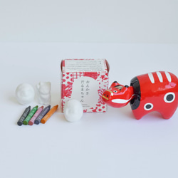 お家時間を楽しむ！おえかきだるまちゃん＋赤べこセット 4枚目の画像