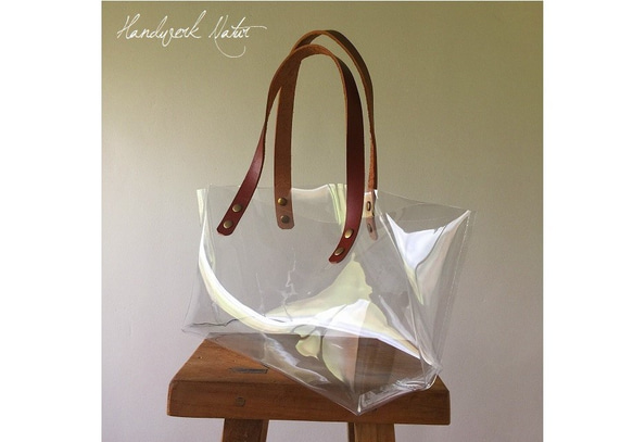 ブラウン 透明ハンドバッグ ジッパー付き ブラウン 透明ハンドバッグ ジッパー付き 楽天市場】トートバッグ