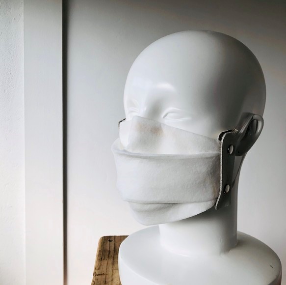 本革マスクホルダー　生活防水レザー　自作マスクに 3枚目の画像