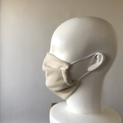 ふんわり大きめマスク　ハンドメイド　コットンカノコ&ガーゼ生地 3枚目の画像