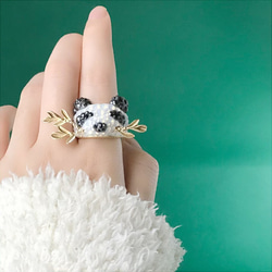 swarovski ring《はらぺこパンダ》 2枚目の画像