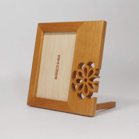 L判　写真立て　菊　チェリー 8枚目の画像