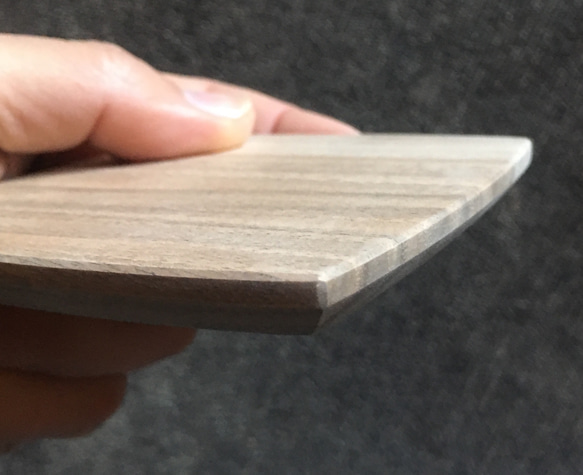 コースター５枚組　岐阜県産材　天然木一枚板無垢材 5枚目の画像