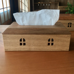 黒い屋根のお家のティッシュケース 6枚目の画像