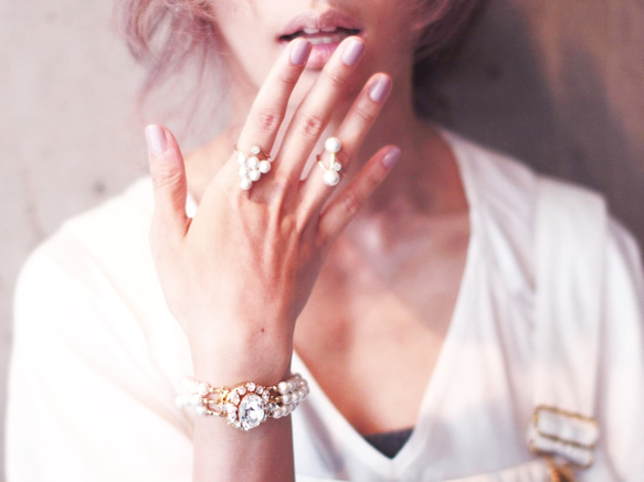 Crystal Bijoux Clasp Bracelet 5枚目の画像