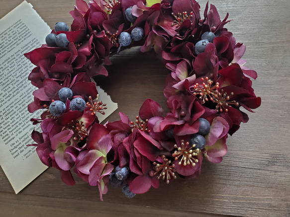 Burgundy  wreath 3枚目の画像