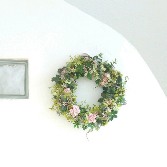 春の訪れ/アーティフィシャルフラワーwreath* 2枚目の画像