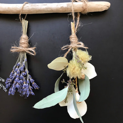流木とドライフラワースワッグ〜lavender〜 3枚目の画像
