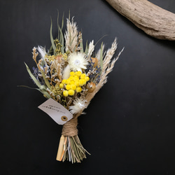 ドライフラワースワッグ〜yellow lavender〜 2枚目の画像