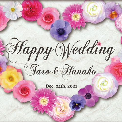 new！結婚式ウェルカムボード♡結婚祝いにも ウェルカムボード/新郎新婦イラスト _結婚式や入籍のお祝いにも♡_#