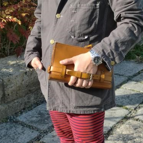 結婚式に持ちたいクラッチバッグ キャメル クラッチバッグ struo 通販