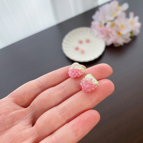 さくらもち ピンキーリング 指輪 桜餅 フェイクスイーツ 春 和菓子
