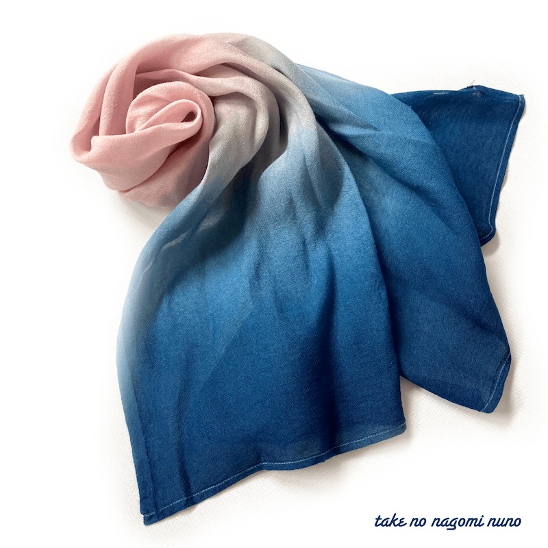 竹のなごみ布 -桜藍-（ミニストール）