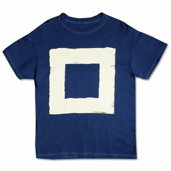 藍染Tシャツ (スクエア) 1枚目の画像