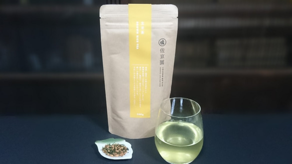 熱湯はもちろん水出しも美味！【新茶100％　抹茶不使用】玄米茶　100g【全国送料185円】 2枚目の画像