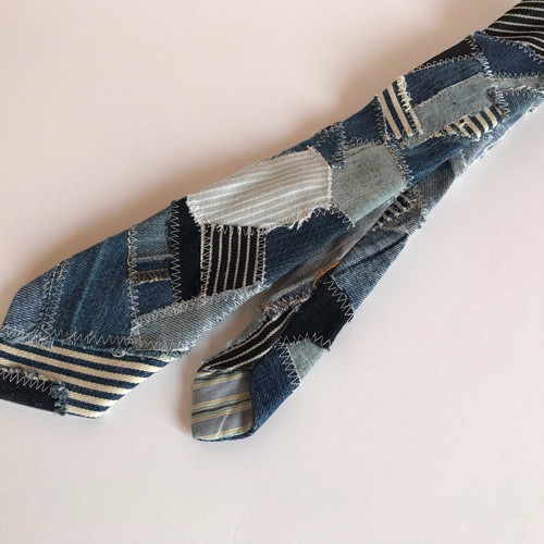 リメイクパンツ　EDWIN　ネクタイ　デニムリメイク　世界で一つ リメイクパンツ EDWIN ネクタイ デニムリメイク 世界で一つ