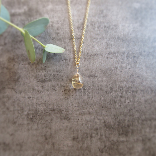 ⭐︎天然銅色ゴールドルチルクオーツ ネックレス 62g ⭐︎【天然】ゴールド ルチル クオーツ ネックレス 10g