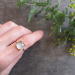 [三月生日石] 10mm 大號“海藍寶石”戒指 第2張的照片