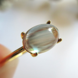 高品質】21mmバックカービング「スモーキークォーツ」14kgfピアス